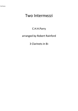 Book cover for Two Intermezzi