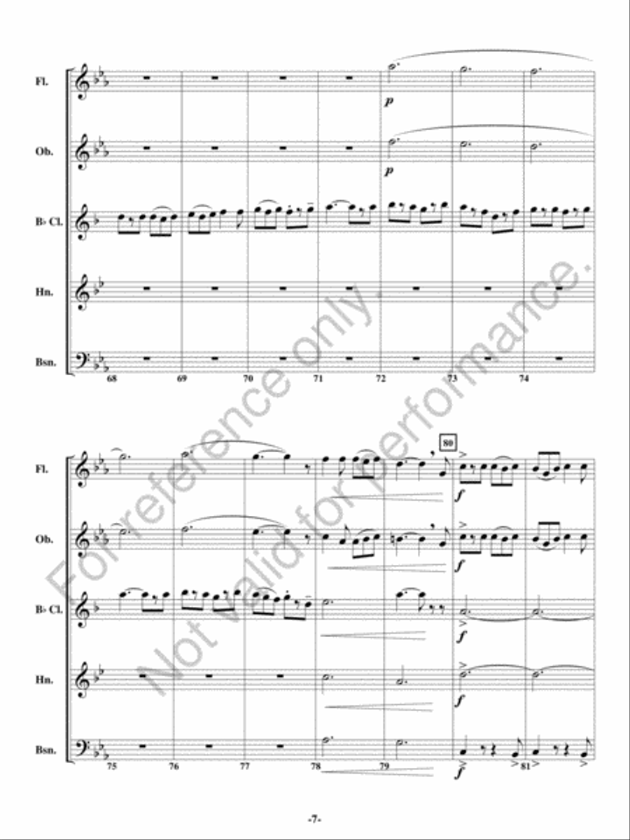 Jig of the Irish Jig of the Irish Woodwind Quintet scores gallery preview page 7