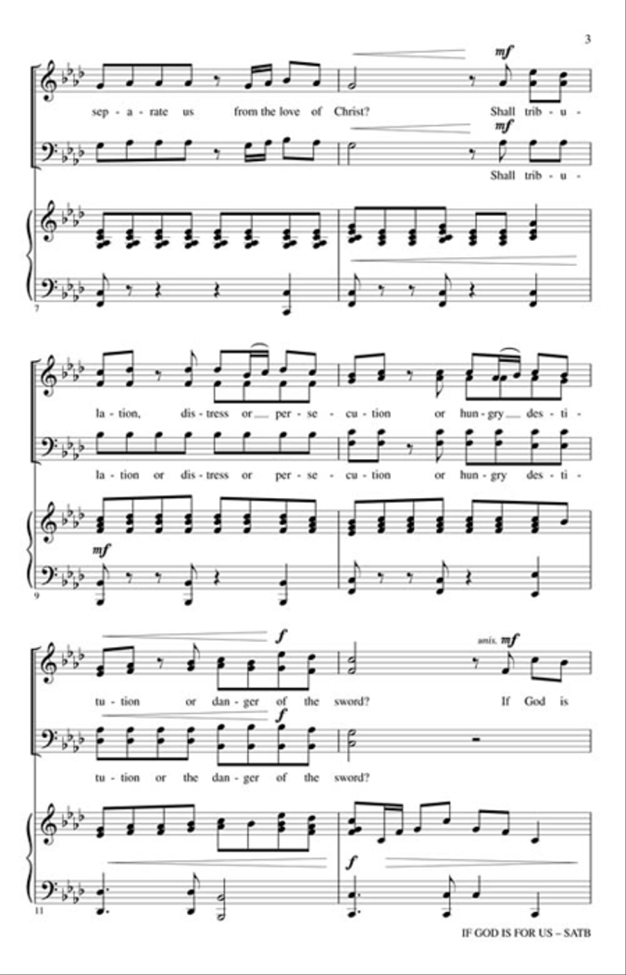 If God Is for Us 4-Part scores gallery preview page 3