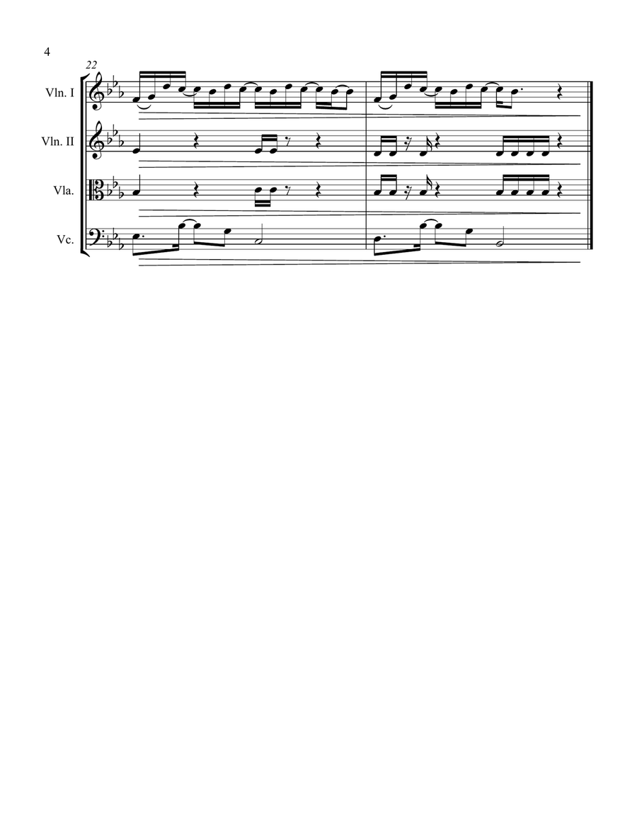 I'm N Love Wit A Stripper String Quartet scores gallery preview page 4
