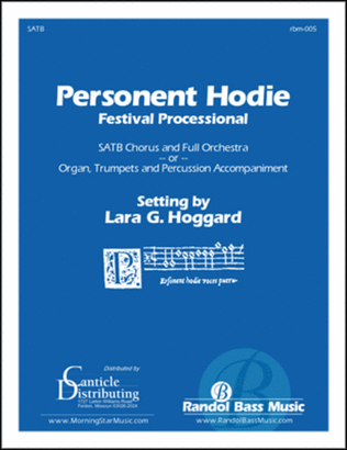 Book cover for Personent Hodie (Choral Score)
