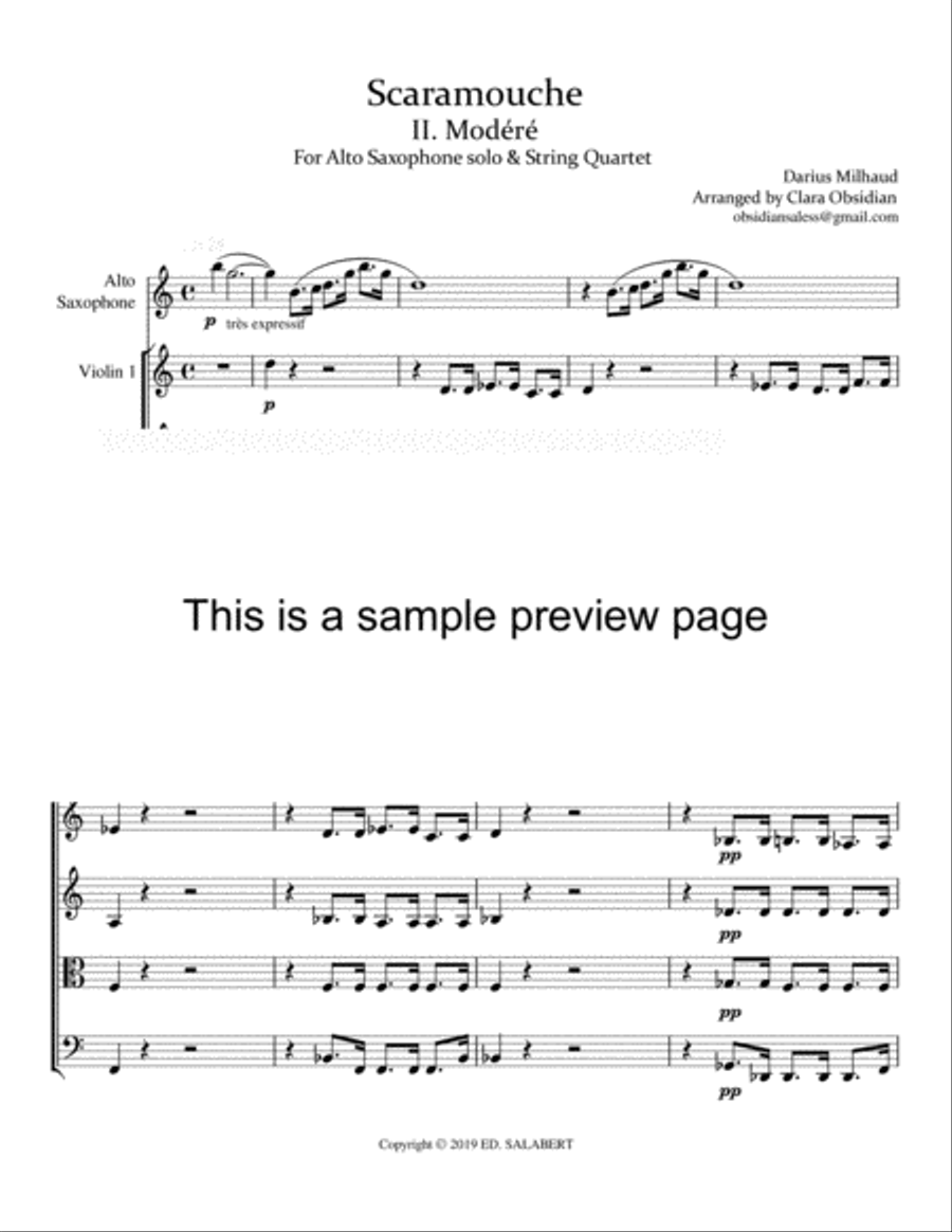 Scaramouche Chamber Orchestra scores gallery preview page 3