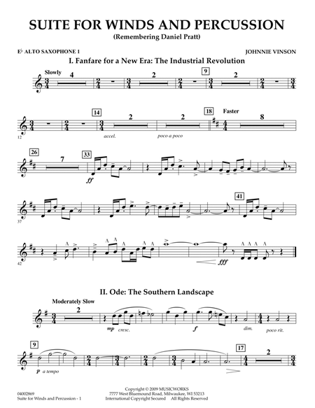 Suite for Winds and Percussion - Eb Alto Saxophone 1