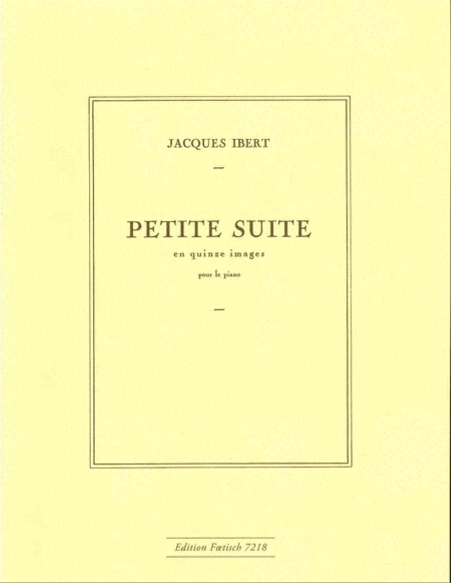 Petite suite en 15 images Piano Solo scores gallery preview page 1