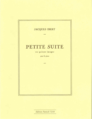 Book cover for Petite suite en 15 images