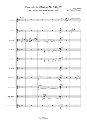 Clarinet Concerto No.2 for Solo Clarinet and Clarinet Choir