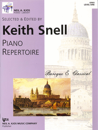 Book cover for Piano Repertoire: Baroque/Classical Level 1