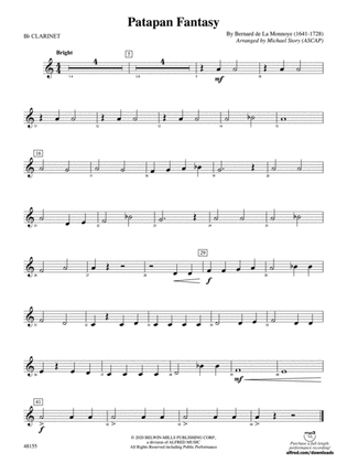 Patapan Fantasy: 1st B-flat Clarinet