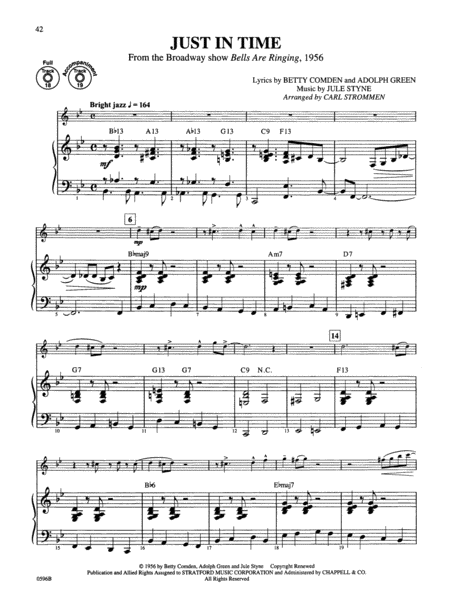 Broadway By Special Arrangement - Piano Accompaniment