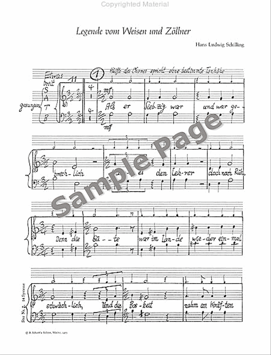 Legende Vom Weisen Score 4-Part scores gallery preview page 4