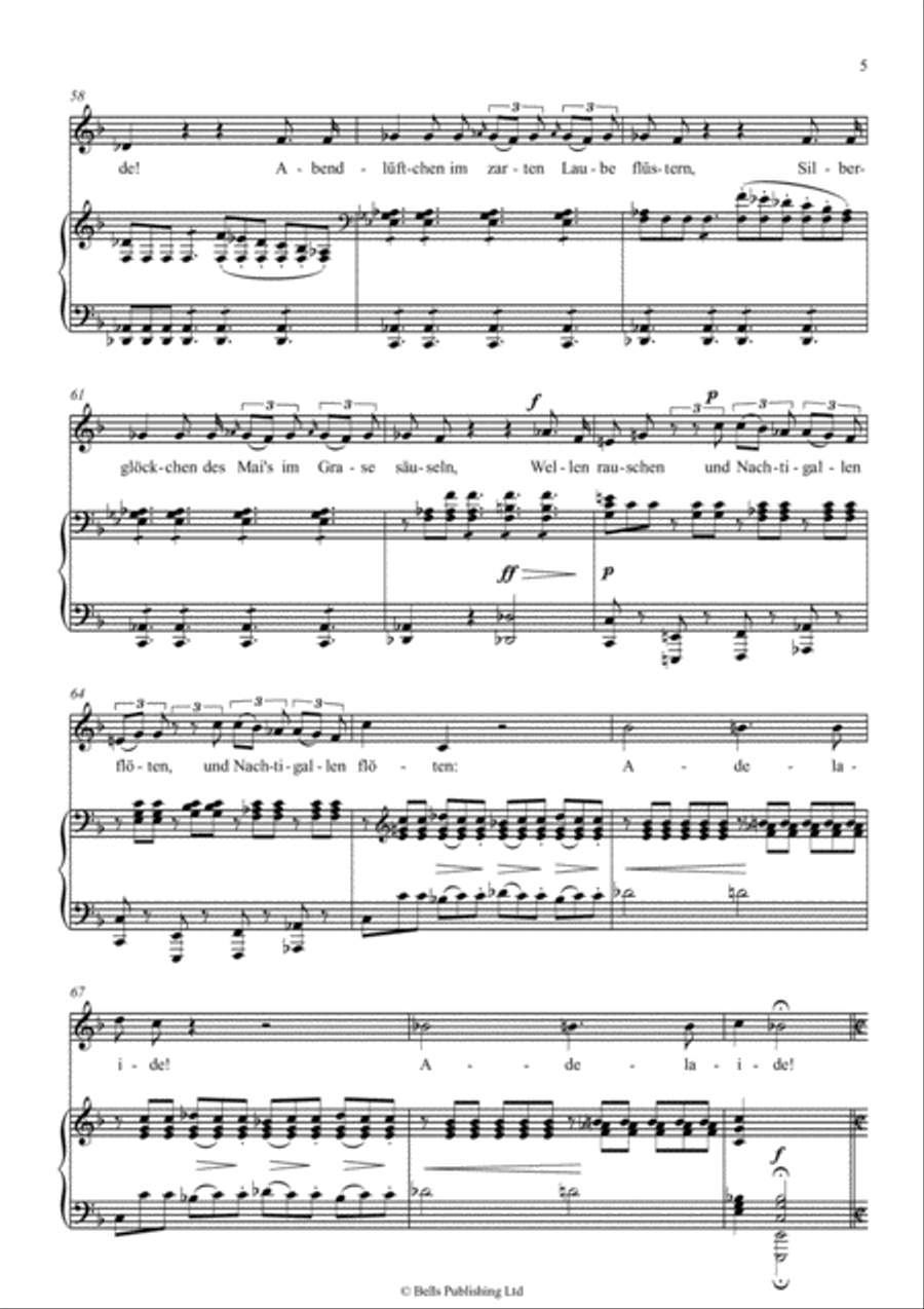 Adelaide, Op. 46 (F Major) Voice Solo scores gallery preview page 5