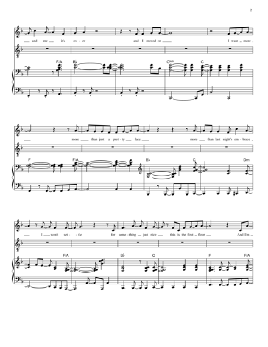 I Want More - Relative Talent, the musical 4-Part scores gallery preview page 2