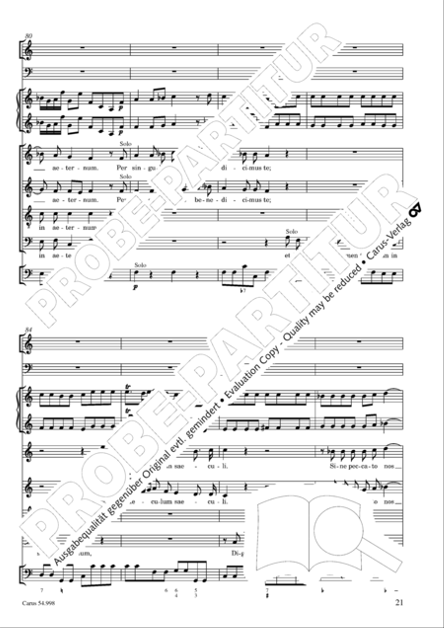 Te Deum in C 4-Part scores gallery preview page 22