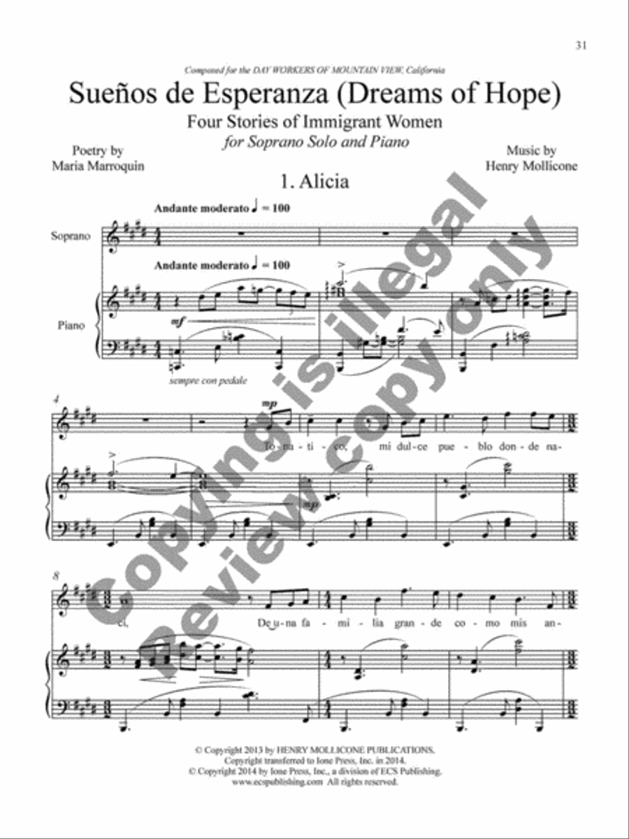 Collected Songs for Soprano and Piano Soprano Voice scores gallery preview page 28