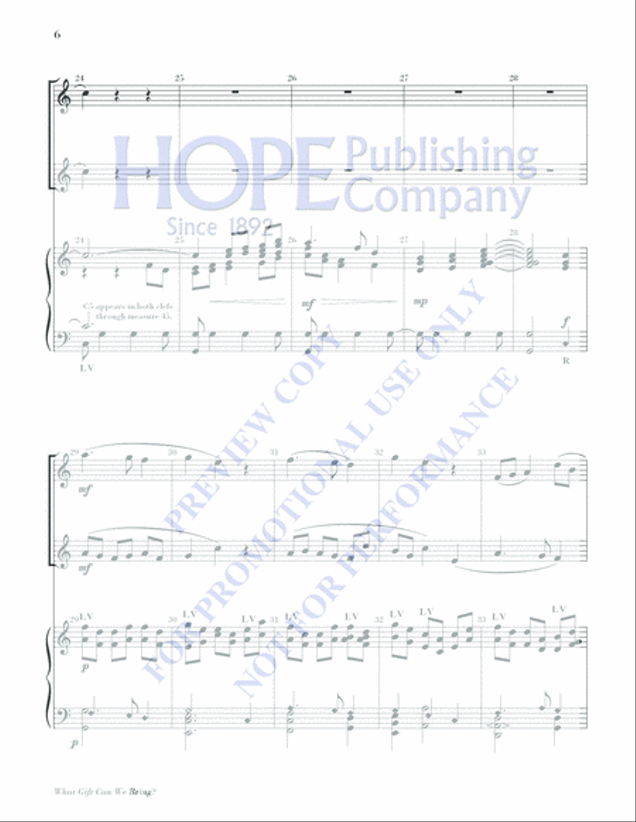 What Gift Can We Bring What Gift Can We Bring Piano scores gallery preview page 6