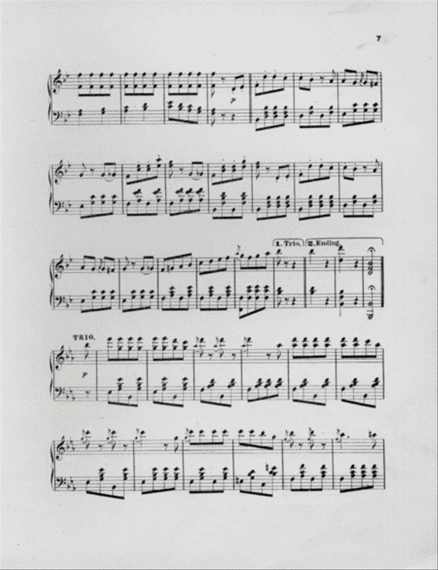Jolly Brothers (Bruder Lustig). Galop Piano Solo scores gallery preview page 2