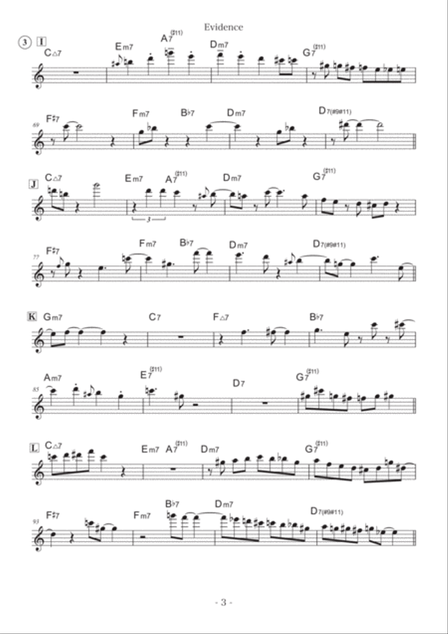 Evidence Alto Saxophone scores gallery preview page 3