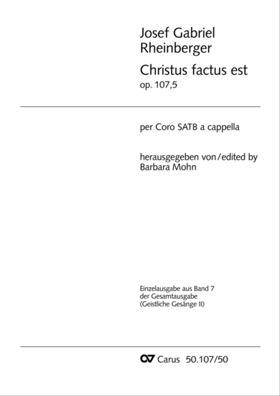 Christus factus est Christus factus est 4-Part scores gallery preview page 2