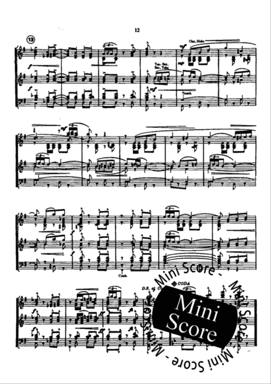 Spanish Suite Concert Band scores gallery preview page 16