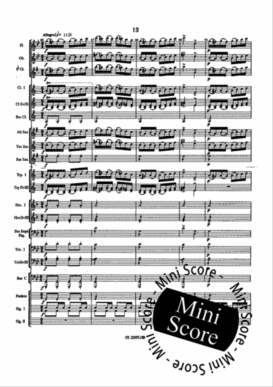 Paganini Variations Paganini Variations Fanfare Band scores gallery preview page 19