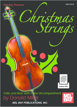 Book cover for Christmas Strings: Cello & Bass With Piano Accompaniment