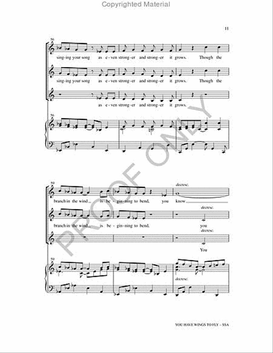 You Have Wings To Fly 3-Part scores gallery preview page 11