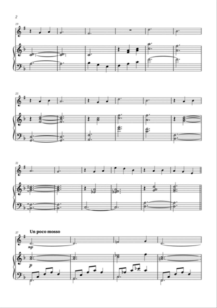 Clair de Lune - Clarinet and Piano B-Flat Clarinet scores gallery preview page 2