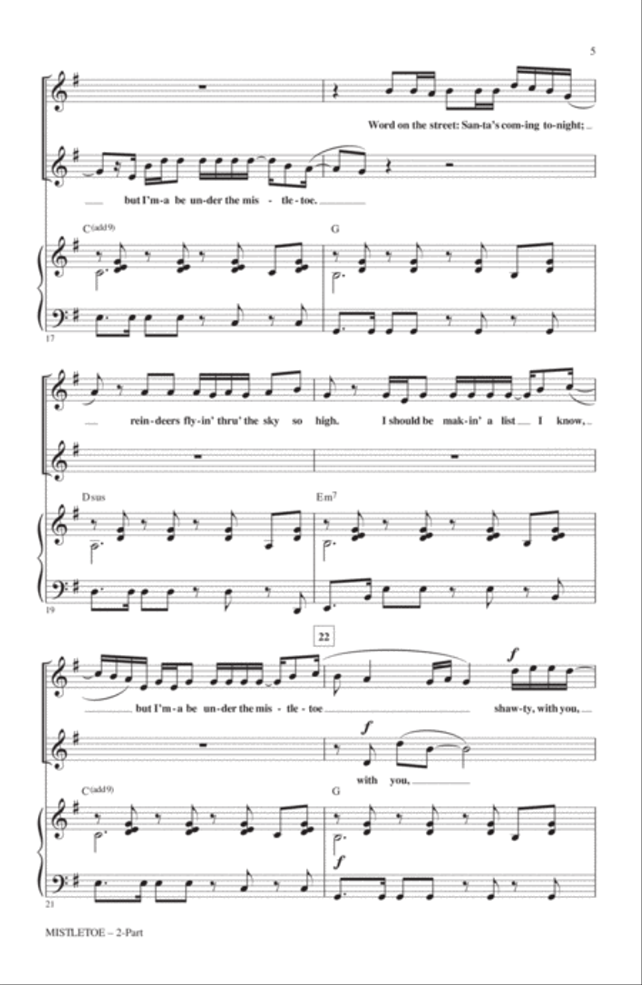 Mistletoe 2-Part scores gallery preview page 4