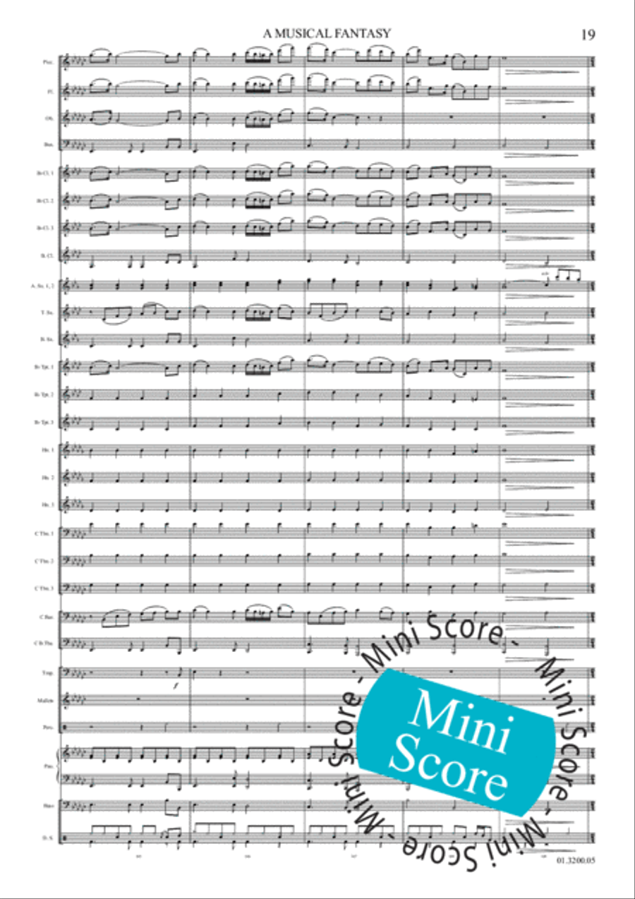 A Musical Fantasy Concert Band scores gallery preview page 25