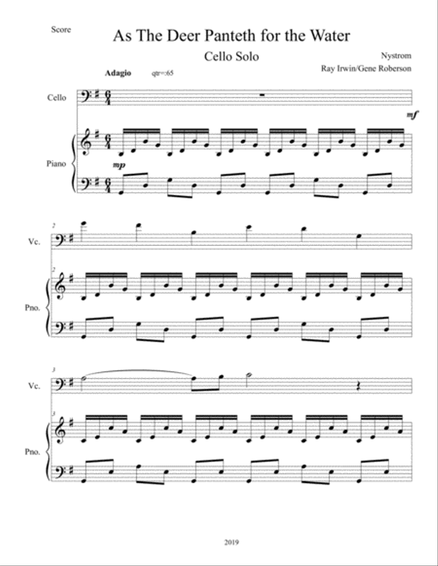 As The Deer Piano scores gallery preview page 2