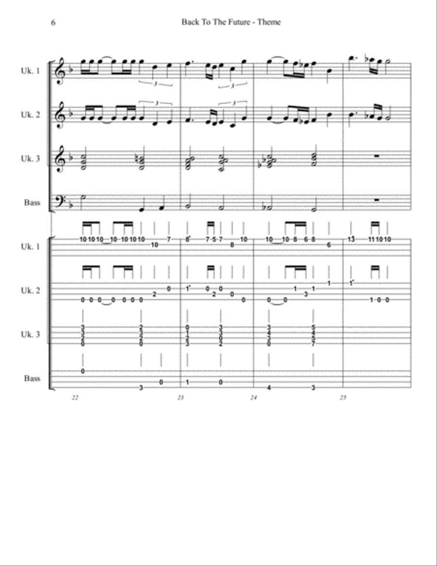 Back To The Future String Duet scores gallery preview page 6