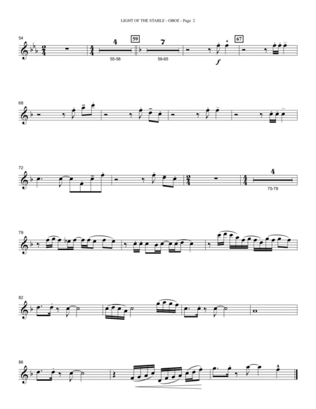 Light Of The Stable (from All Is Well) (arr. David Angerman) - Oboe