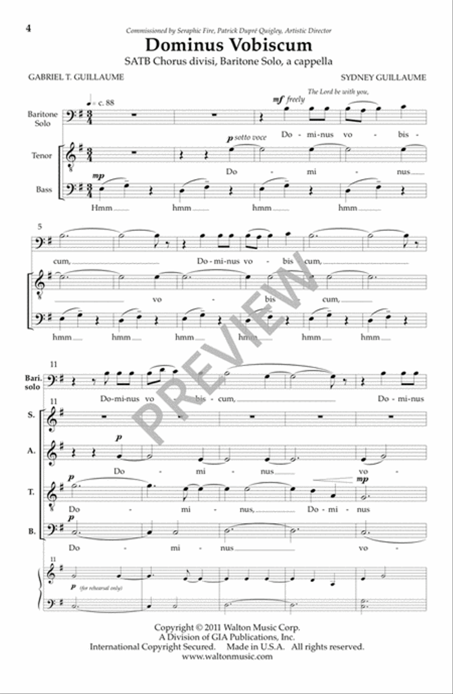 Dominus Vobiscum Divisi scores gallery preview page 5
