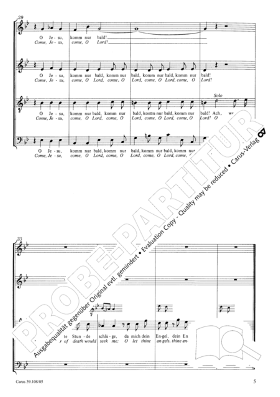 My longing is unbounded (Herzlich tut mich verlangen) TB scores gallery preview page 6