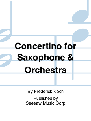 Concertino for Saxophone & Orchestra