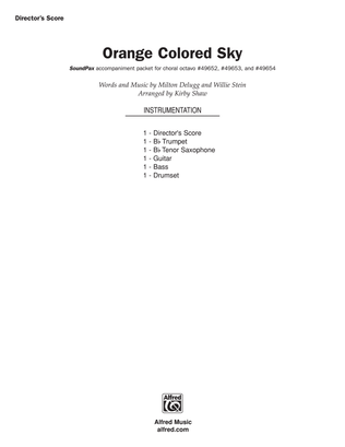 Orange Colored Sky: Score
