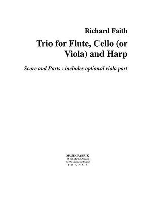 Book cover for Trio for flute, cello (or viola) and harp
