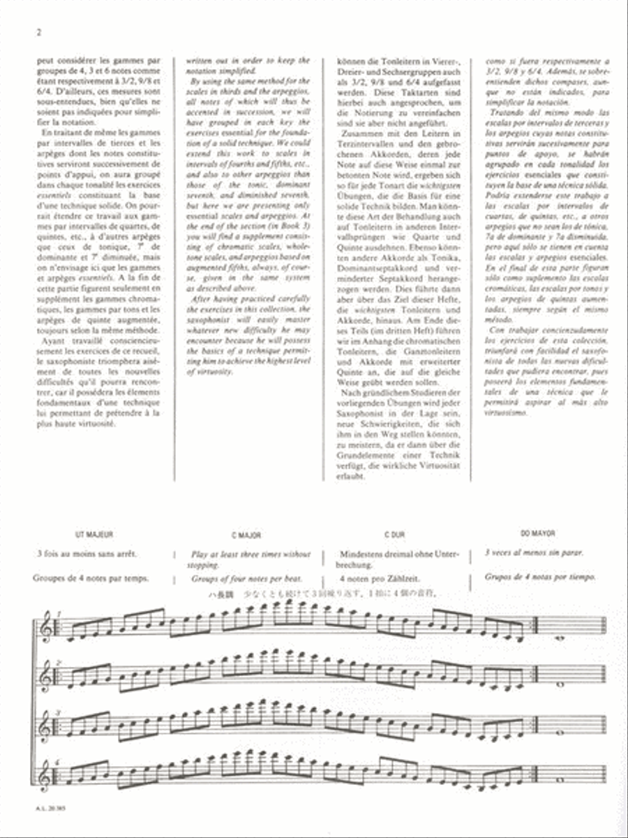 Gammes et Arpeges – Volume 2 Saxophone scores gallery preview page 2