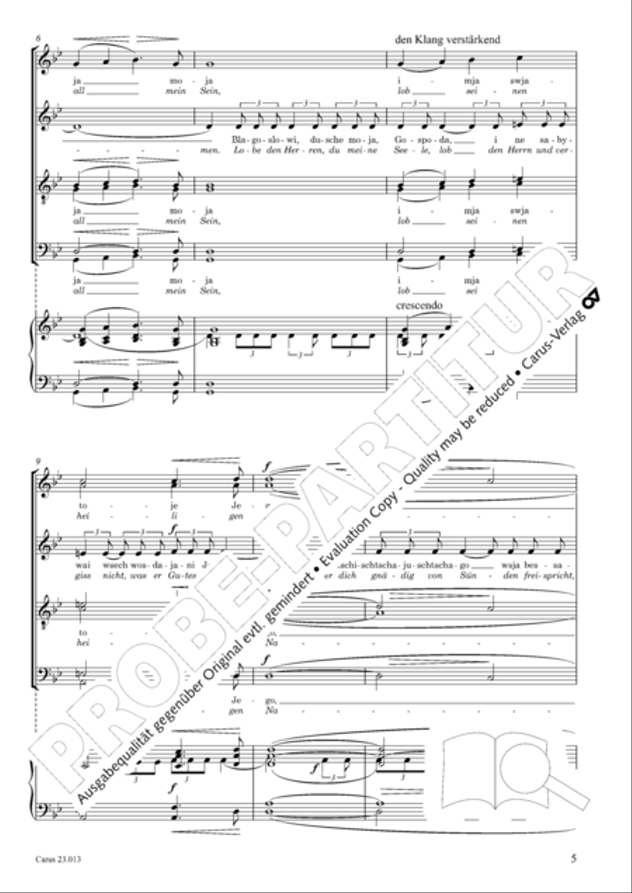 Liturgy of St. John Chrysostom op. 31 for mixed choir a cappella (Chrysostomos-Liturgie op. 31 fur Chor a cappella mit singbarem deutschem Text) A Cappella scores gallery preview page 27