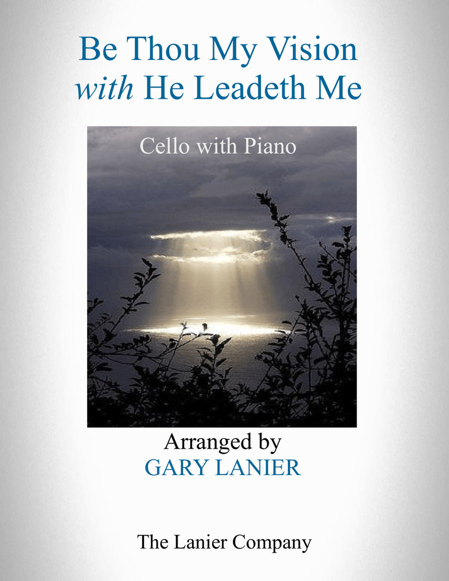 BE THOU MY VISION with HE LEADETH ME (Cello with Piano - Instrument Part included) Piano scores gallery preview page 1