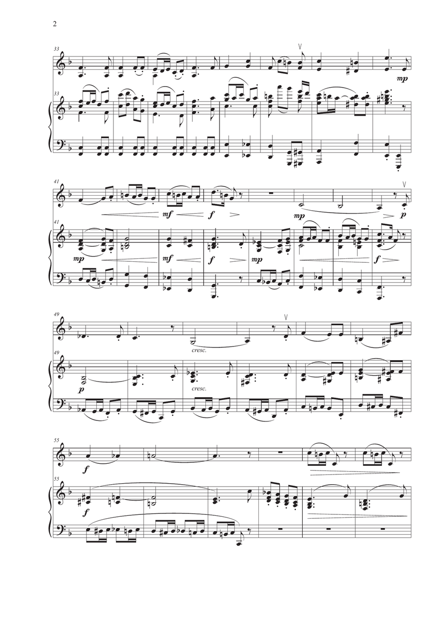 Intåg i Sommarhagen - violin & piano Violin scores gallery preview page 2