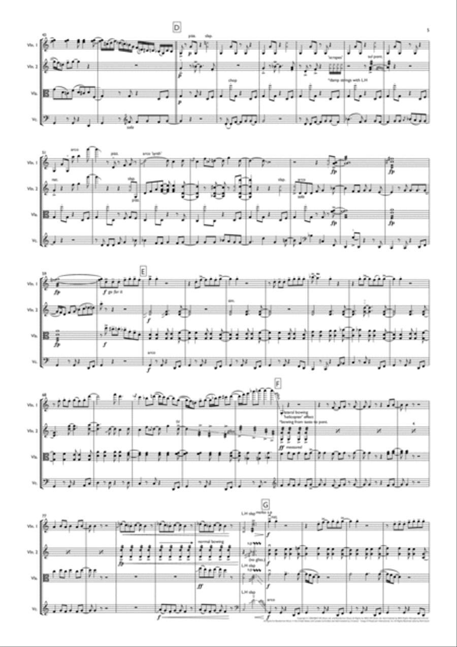 Mercy String Quartet scores gallery preview page 5
