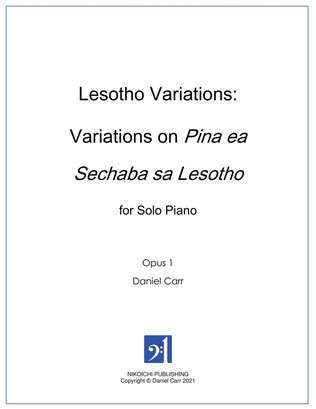 Lesotho Variations for Solo Piano - Opus 1