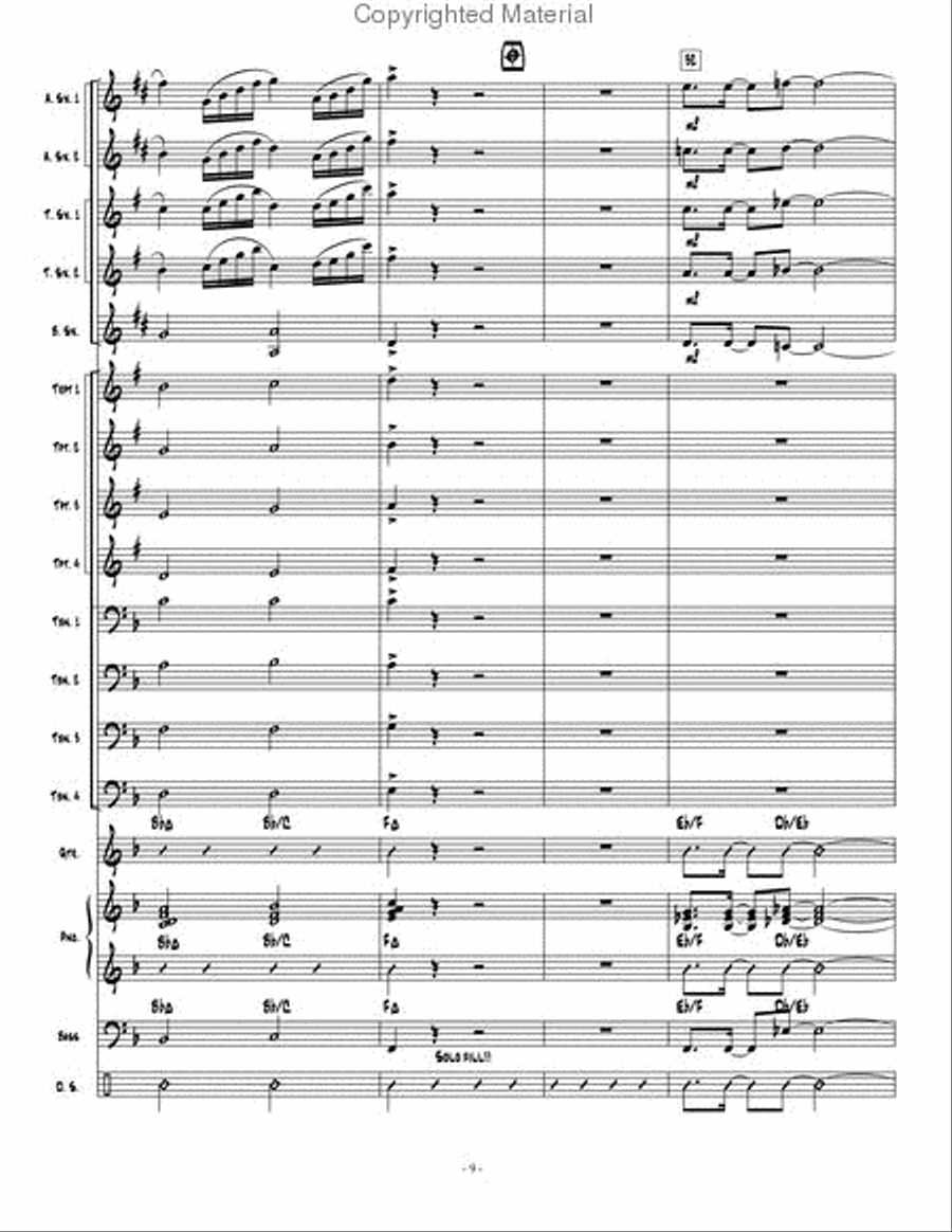 On The Road On The Road Jazz Ensemble scores gallery preview page 10