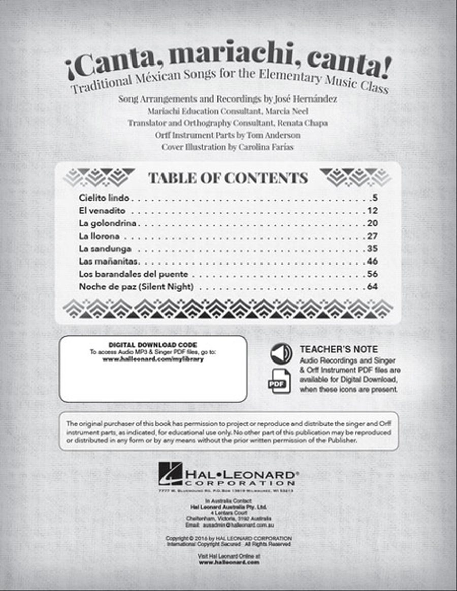 ¡Canta, mariachi, canta! Choir scores gallery preview page 2