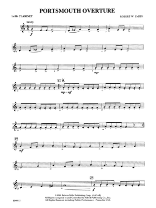 Portsmouth Overture: 1st B-flat Clarinet