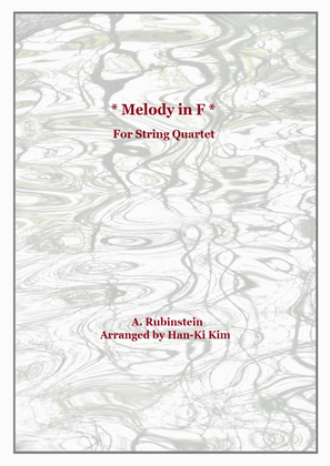 Book cover for Melody in F (For String Quartet)