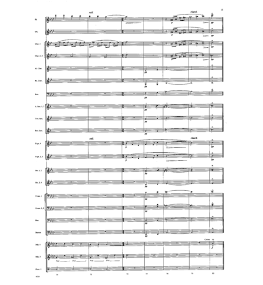 Midnight in Bethlehem Concert Band scores gallery preview page 14