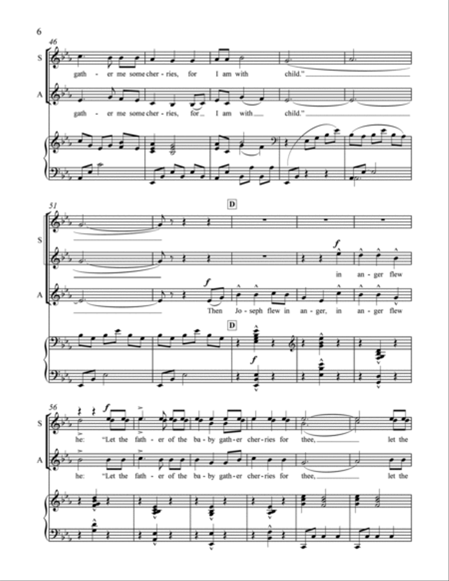 Appalachian Carols: 2. The Cherry Tree Carol SSAA scores gallery preview page 5