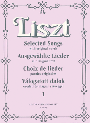Book cover for Selected Songs – Volume 1 for High Voice